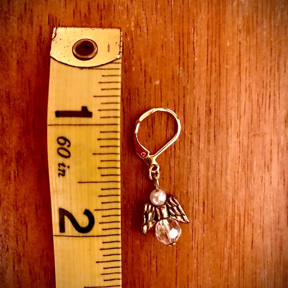 Angel Lever-back Earrings— Designed and Handcrafted By Me 🥰 - Picture 5 of 9